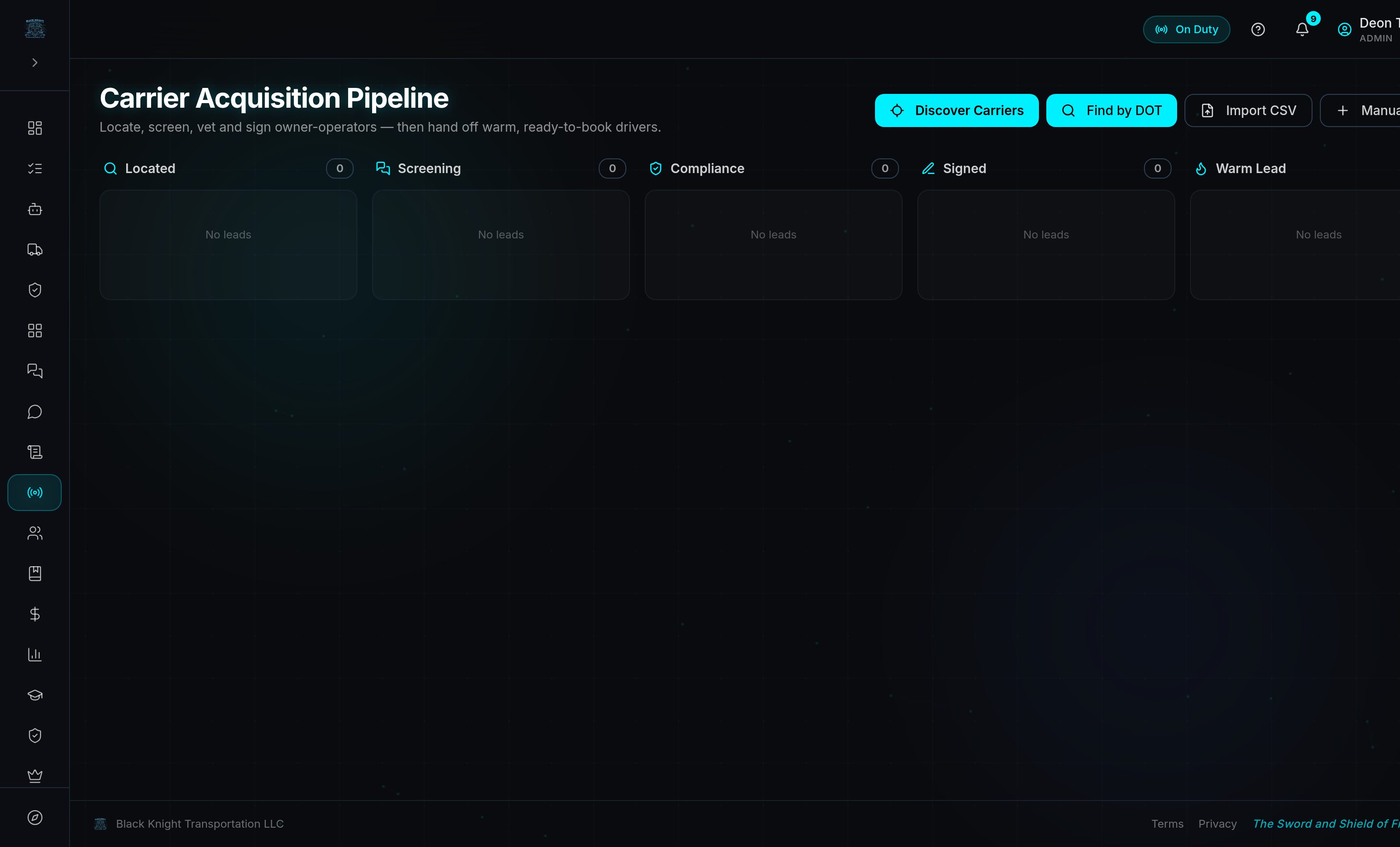 Carrier Acquisition Pipeline